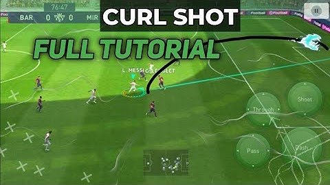 How to do curl shot in pes | Curl shot tutorial | Perform curl shot in pes like a pro | Pro skill
