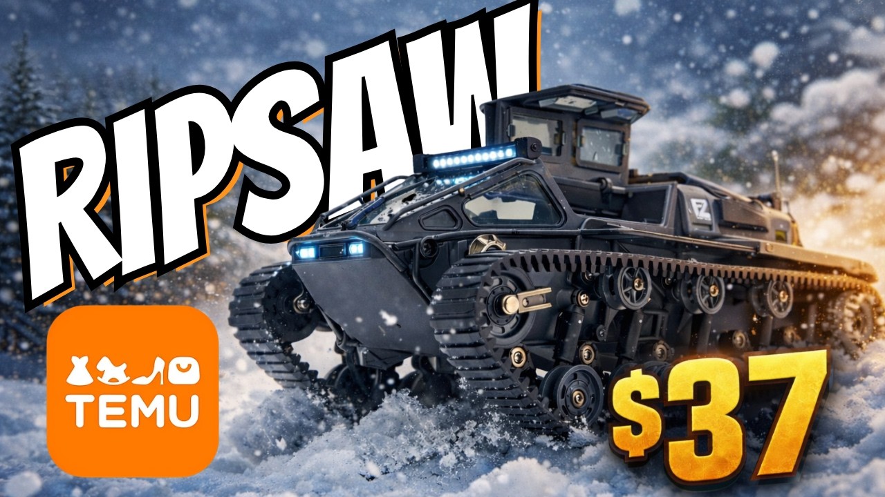 Радиоуправляемый танк Ripsaw Military за 18 долларов?! Благодаря купонам Temu это стало возможным!