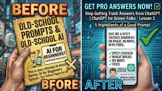 Stop Getting Trash Answers? — Here's How to Prompt Like a Pro | ChatGPT for Grown Folks - Lesson 2