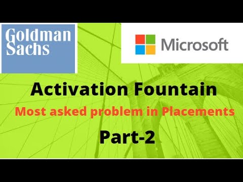 Activation Fountain | Part-2 | Goldman, Flipkart | Placement and Intern