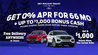 Get Holiday Ready - 0% APR Plus $1,000 Available!