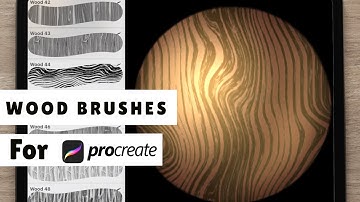 WOOD BRUSHES FOR PROCREATE You can download FREE version