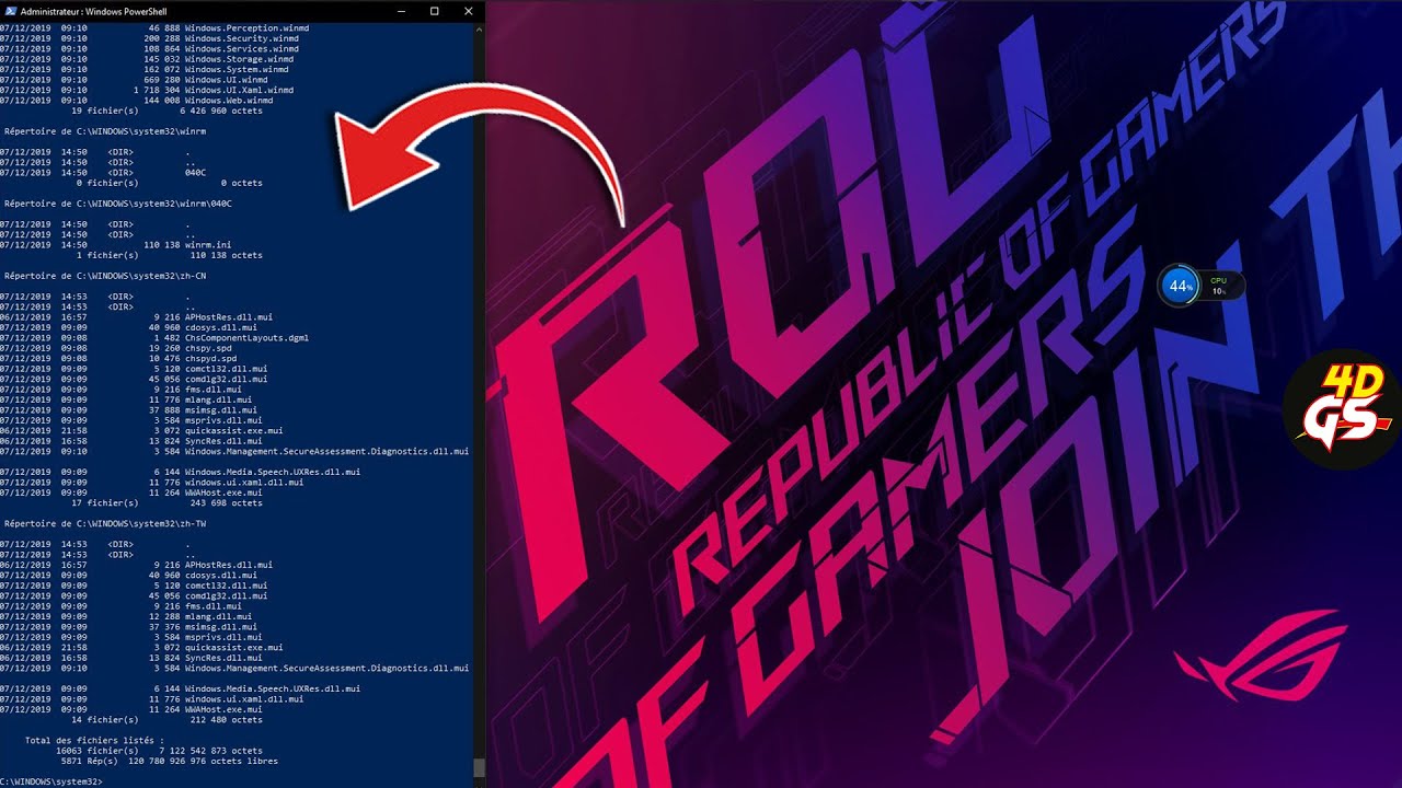 Asus ROG STRIX G Boost with Windows PowerShell: cmd - YouTube