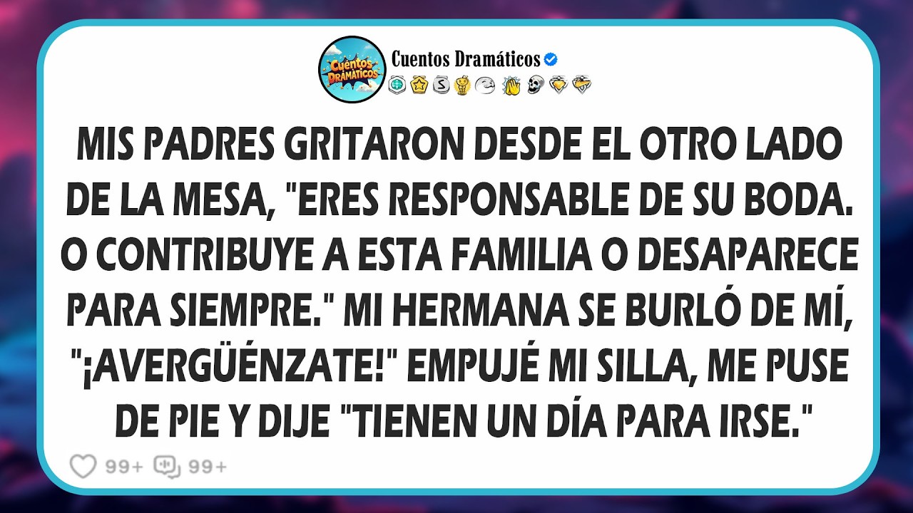 Мои родители сказали: «Либо ты вносишь вклад в свадьбу сестры, либо исчезаешь», поэтому я дала им...