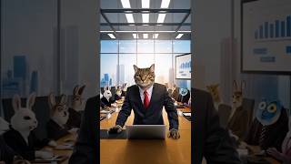 Business Cat Running The Show Like A Boss