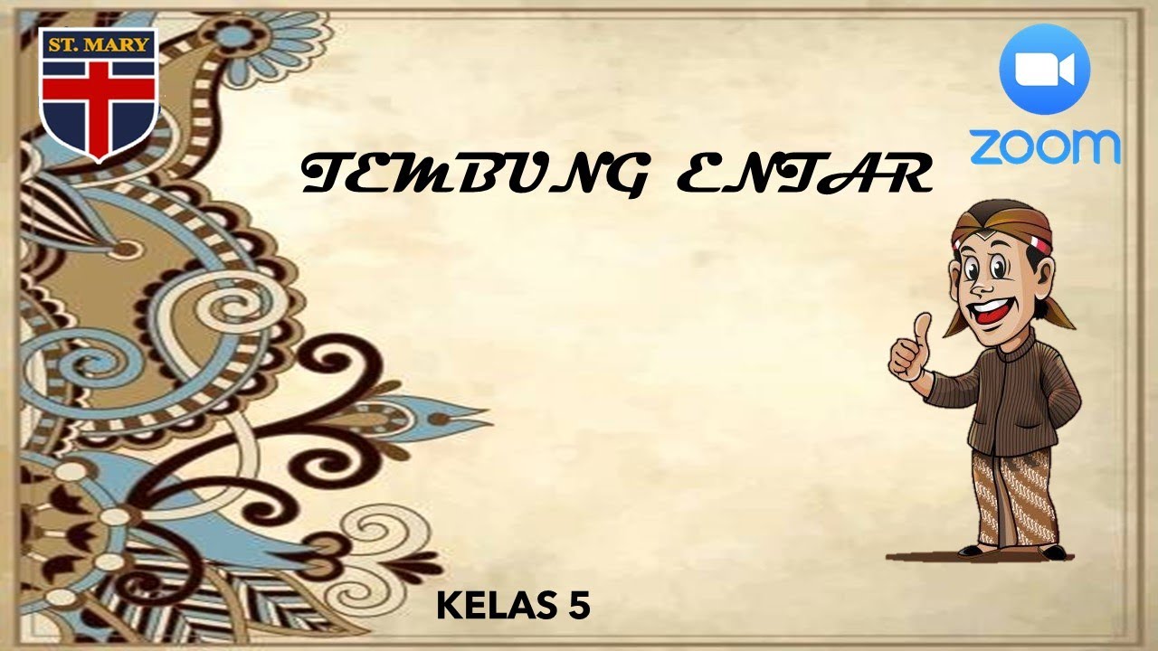 Tembung Entar Basa Jawa Kelas 5 Youtube