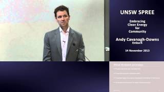 UNSW SPREE 201311-14 Andy Cavanagh-Downs - Embracing Clean Energy for Community