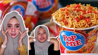 MAKAN POPMIE GLEDEK SAMPE NANGIS #Dvlog6