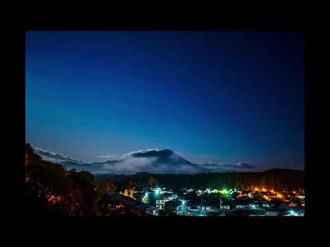 岩手山 夜景 タイムラプス