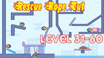 Rescue Rope Cut Level 31-60 Android Gameplay