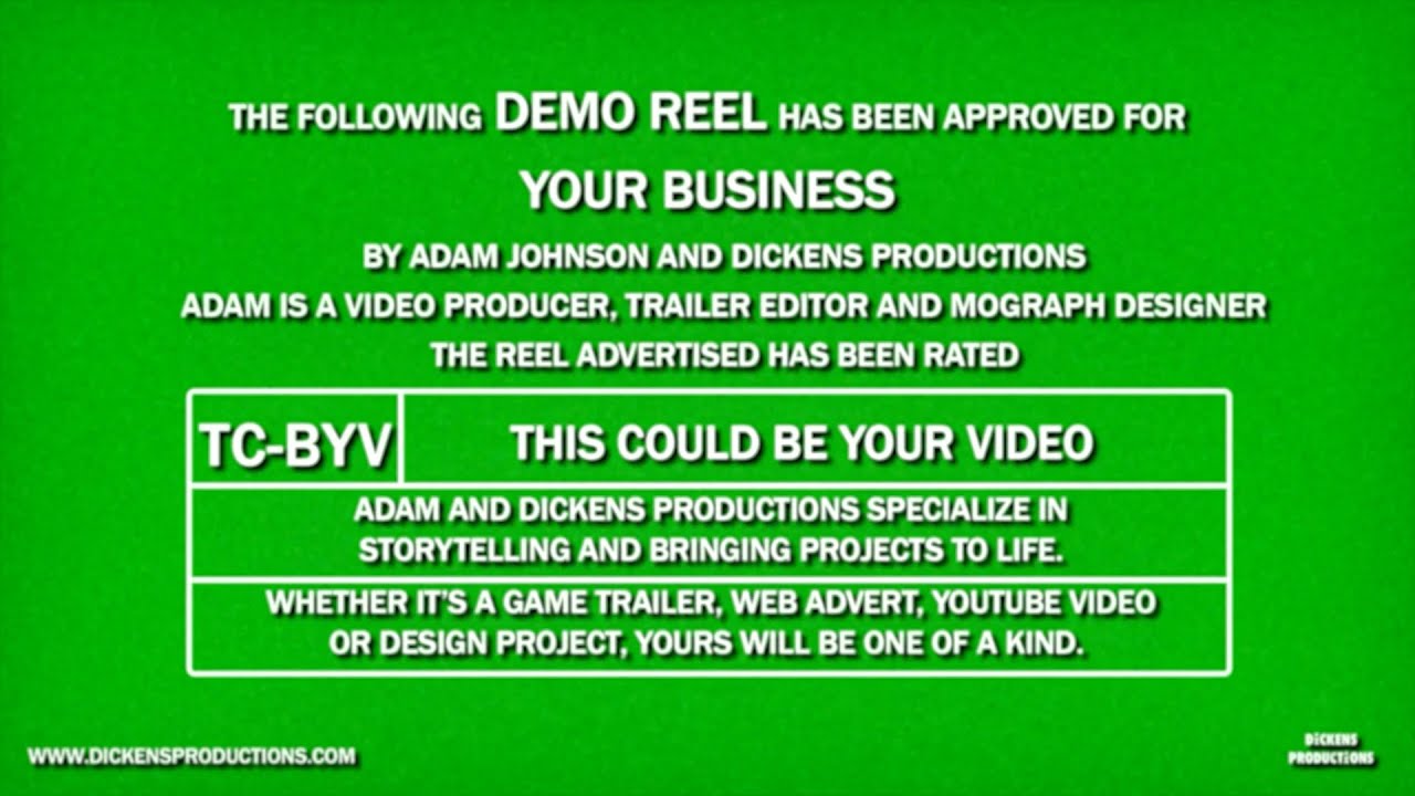 Demo Reel for Gaming Videos