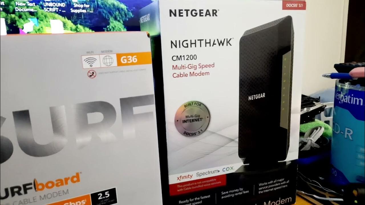 Arris Surfboard G36 Cable modem Combination - YouTube