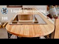 キッチン天板にガラス塗料「ナノクリスタ」を塗ってみた【DIYで家作り#108】Apply liquid glass coating to the kitchen wooden countertop