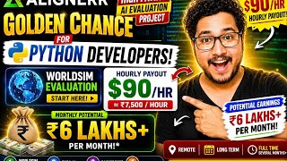 ₹6 లక్షల జీతం వచ్చే AI Job? | Alignerr WorldSim Evaluation Experience Telugu