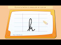 Crire lalphabet apprendre  crire la lettre k en minuscule en cursive