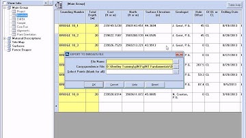 gINT to InRoads Subsurface