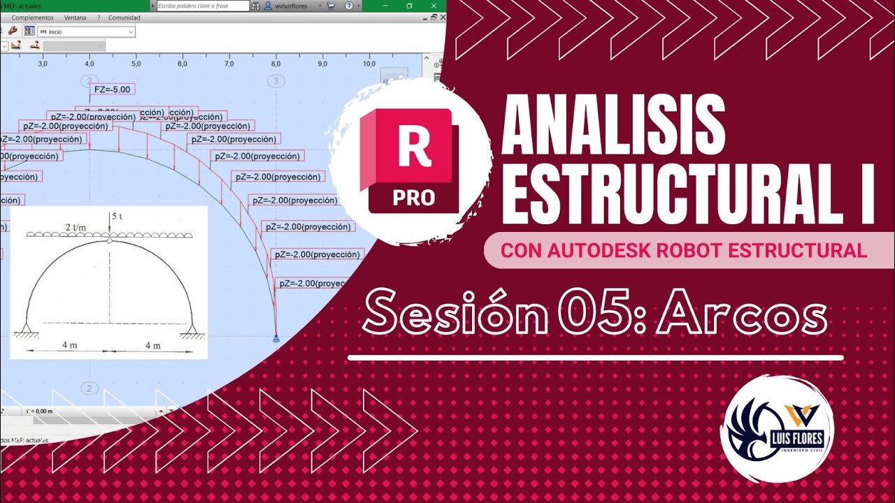 ANALISIS ESTRUCTURAL I / CON AUTODESK ROBOT STRUCTURAL / SESIÓN 05: ARCOS