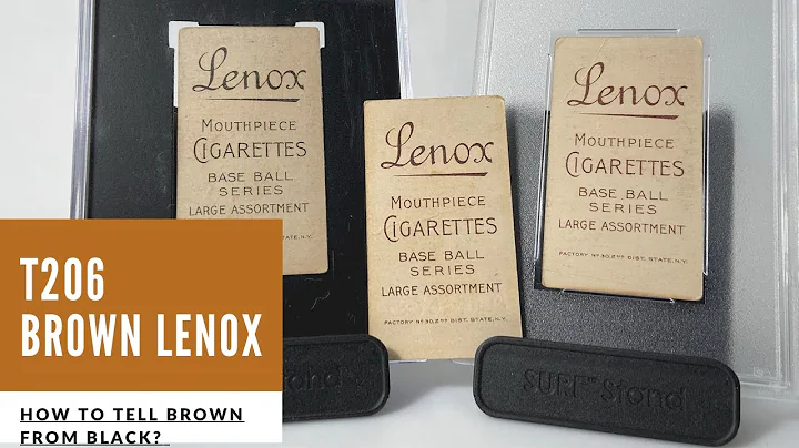 How to identify T206 Lenox Brown & Black backs?
