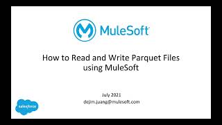 How to Read and Write Parquet Files using MuleSoft