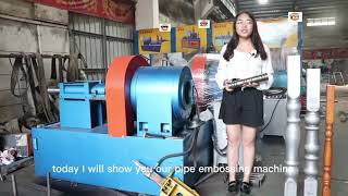Pipe/Tube embossing machine |Pipe swaging machine manufacturer