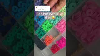 Showing my beads #jewelry #beads #smallbusiness #beadsbracelet #claybeads #shorts #etsy #bracelet