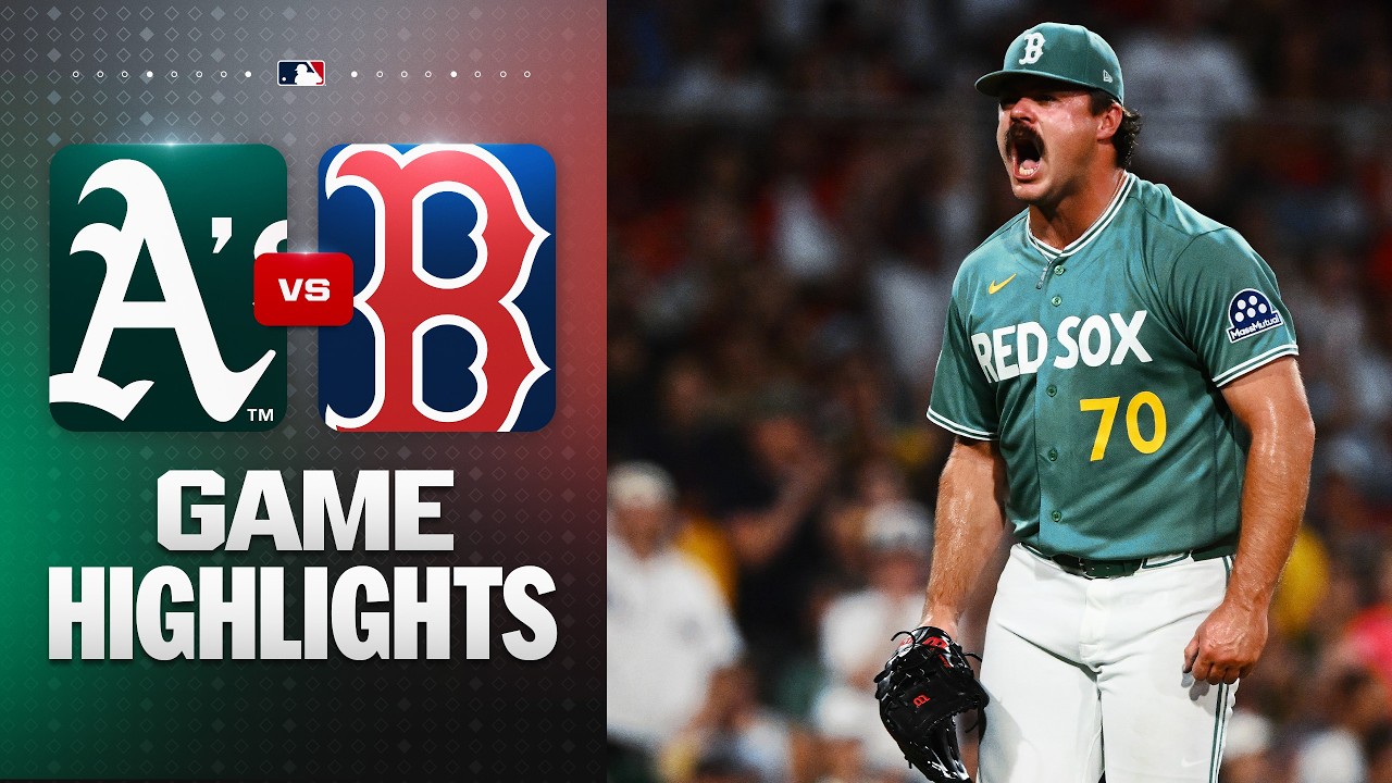 Athletics vs. Red Sox Game Highlights (8/7/26) | MLB Highlights