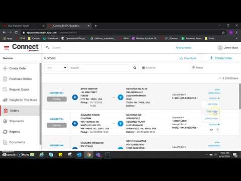 XPO Connect - How to copy/duplicate existing order