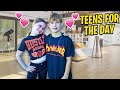 Becoming TEENS For The Day With NIDAL and SALISH |Rock Squad