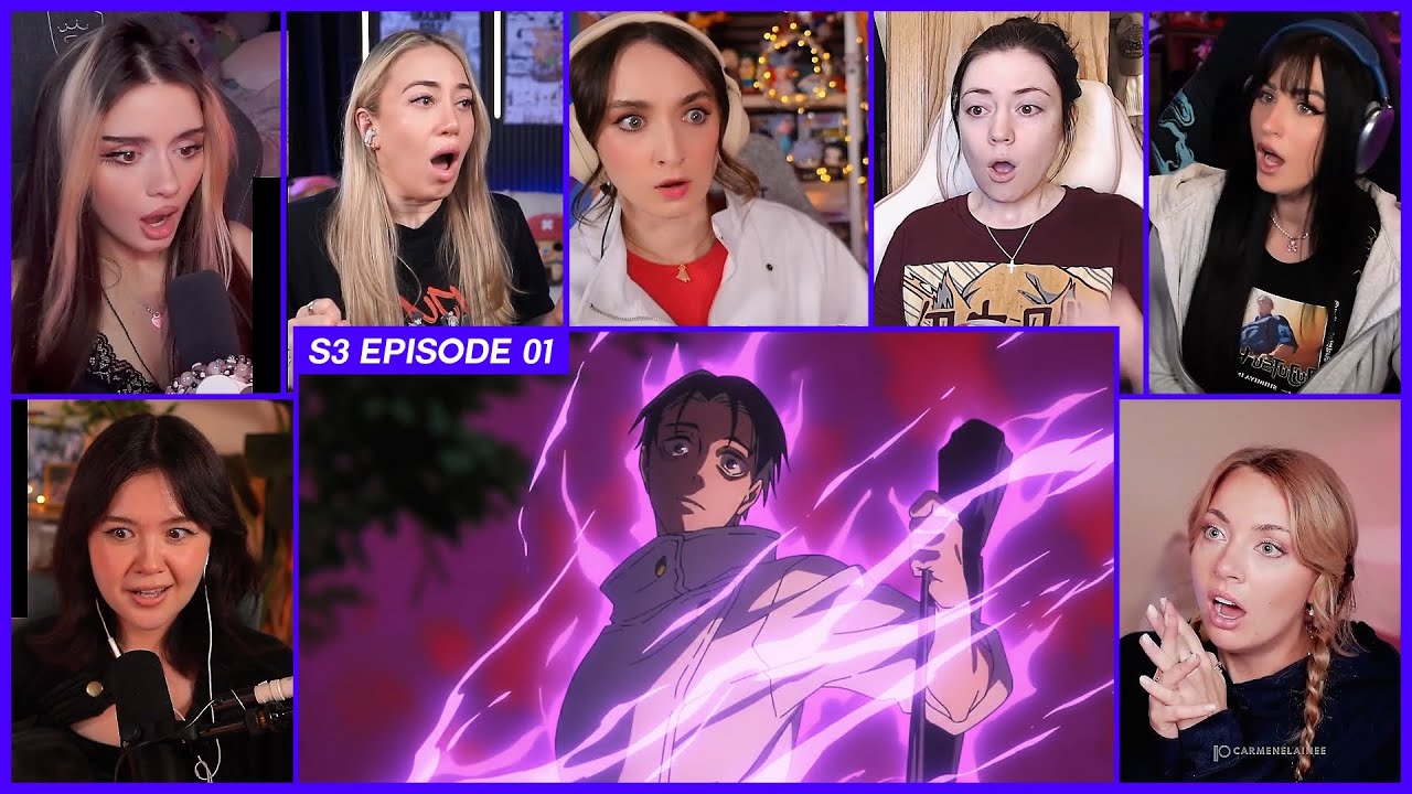 [GIRLS REACT] Yuji vs Yuta | JJK Season 3 Ep 1 Girl Reaction Mashup