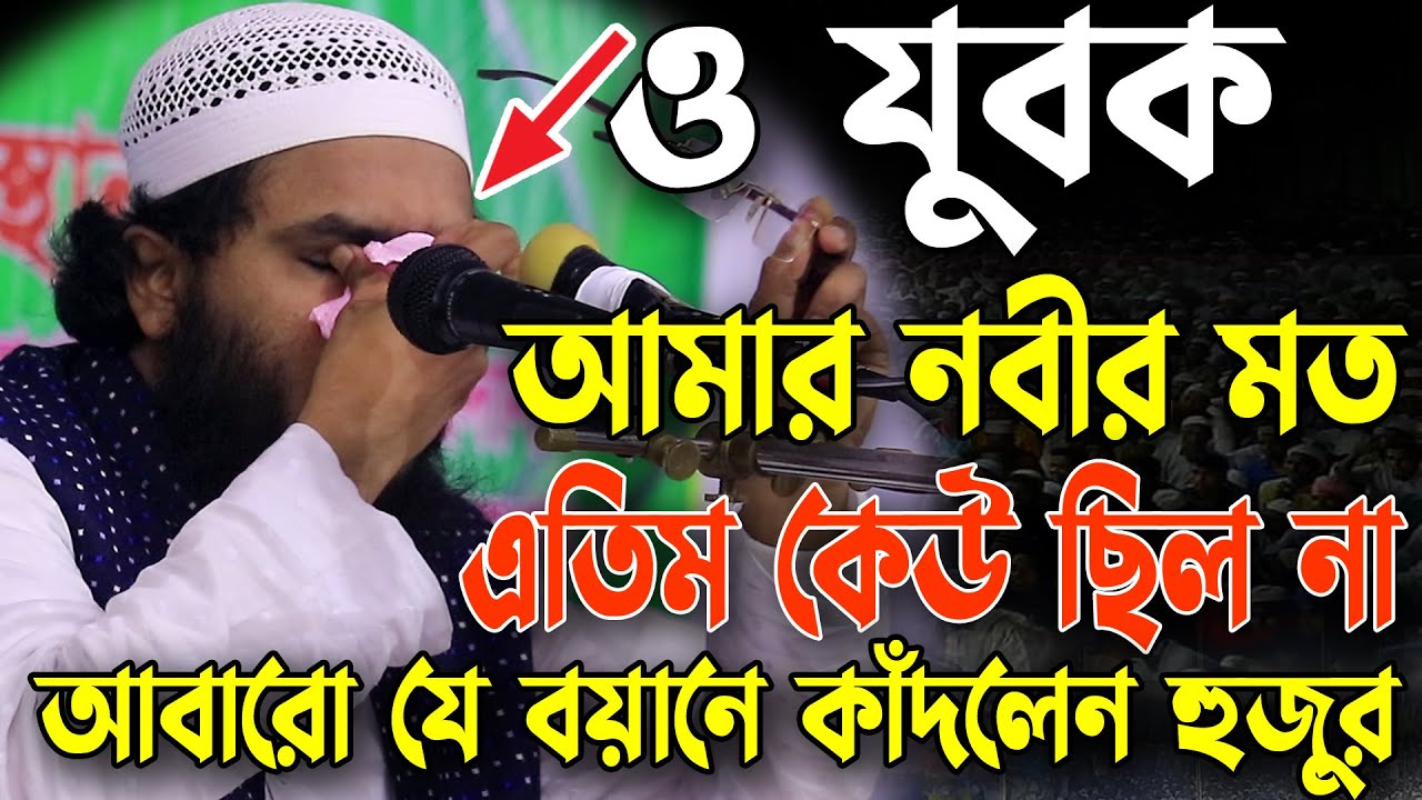ও যুবক আমার নবীর মত এতিম কেউ ছিল না,যে বয়ানে কাঁদলেন হুজুর,শুয়াইব আহমদ আশ্রাফী, Shuaib Ahmed Ashrafi