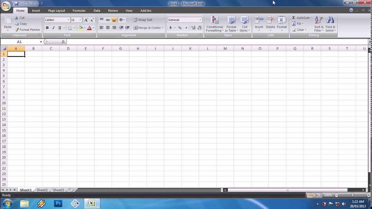 Microsoft Excel Letak menu dan ikon pada menu bar YouTube