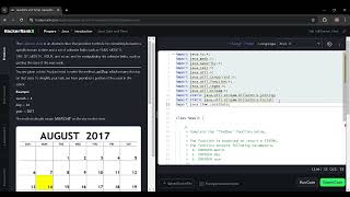 Java Date to Day Program | GetDay() Method | HackerRank Problem
