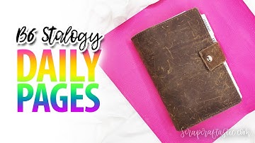 LAST Weekly Setup B6 STALOGY DAILY Pages Everyday Planner Plan With Me
