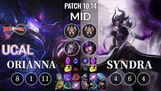 KT Ucal Orianna vs Syndra Mid - KR Patch 10.14