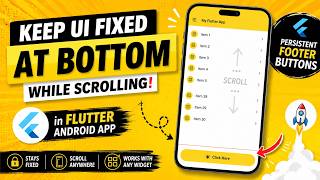 Flutter Persistent Footer Buttons | Fixed Bottom UI in Flutter Android App | IT WALA