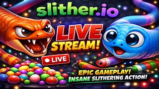🐍 Slither.io Live – Biggest Snake Banega! #live #shortsfeed