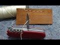 How to Sew with a Swiss Army Knife Awl / Reamer