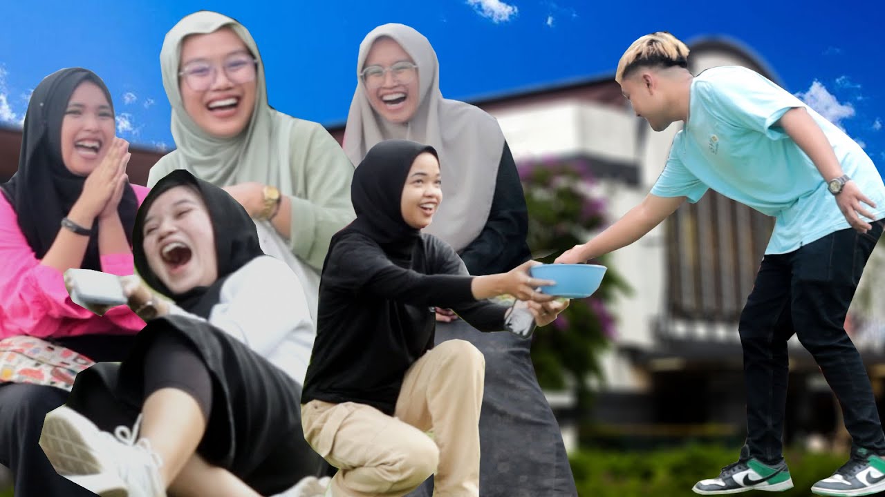 PRANK NITIP MANGKOK KE CEWEK CEWEK CANTIK SEOLAH  PENGEMIS SAMPE MAU DI AMBIL  UANGNYA