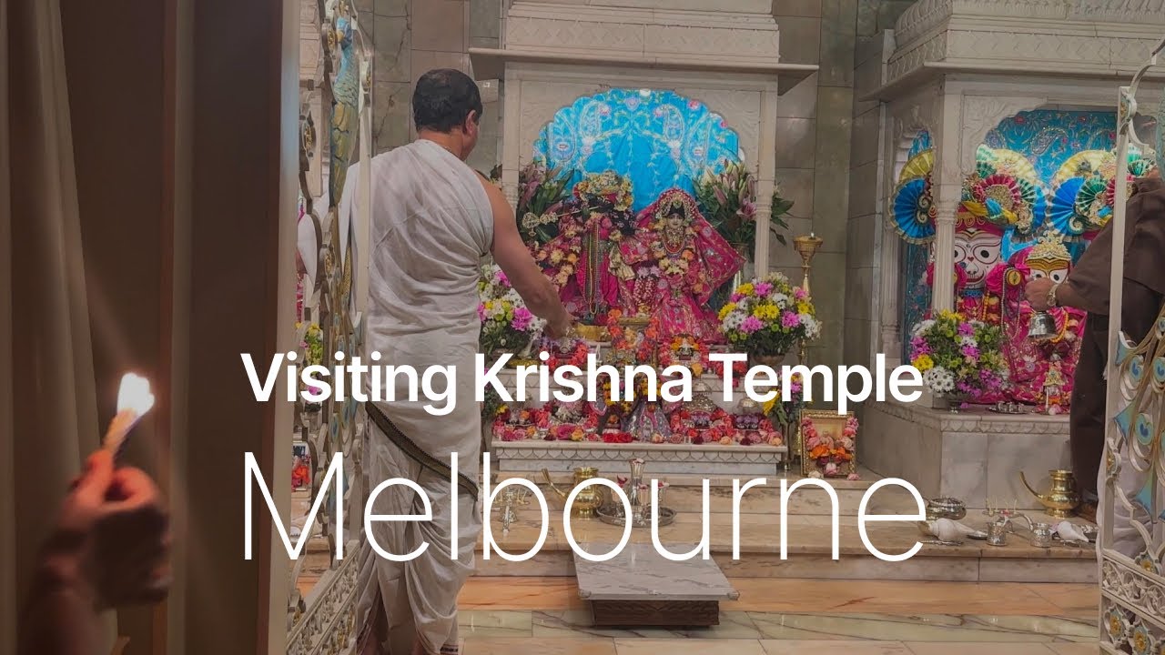 Visiting Krishna temple with friends - YouTube