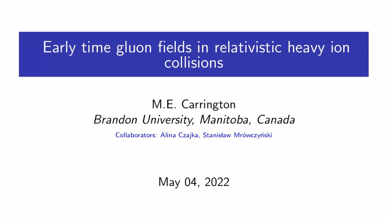 Early Time Gluon Fields In Relativistic Heavy Ion Collisions