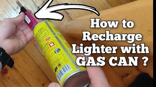 How to Recharge a Lighter with Gas | Quick and Simple explanation Lighter refill