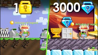 Buying 1wl Growtopia World vs. 3000 BGL Growtopia World