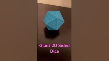 Massive 3D Printed 20 Sided Dice!!#3d #3dprinting #ender3s1 #dice