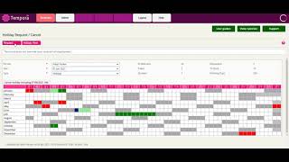 Tempora Timesheets - Cancelling Holiday