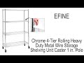 EFINE Storage Shelving Unit in Chrome