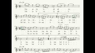 Her Şeyinle Güzelsin - Nota Eşliğinde Karaoke Ahenk Kız Neyi - 4 Ses -A