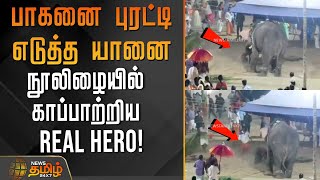 பகன பரடட எடதத யன -நலழயல கபபறறய Real Hero Kerala Elephant Attack Viral Video