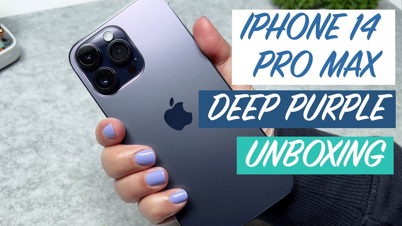 iPhone 14 Pro Max Unboxing Deep Purple - YouTube
