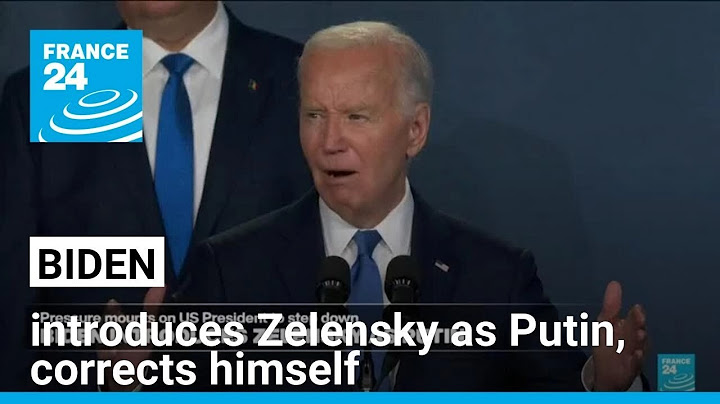 Biden introduces Zelensky as Putin at NATO ceremony, corrects himself • FRANCE 24 English