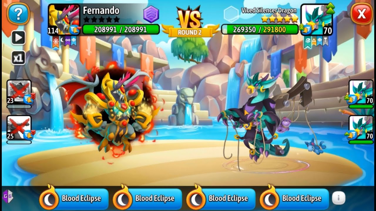 Blood God Vampire 4 skill hút máu đại chiến Viced Silencer. Ngày tàn của train thủ?